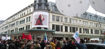 Manifestation du 7 octobre 2008, à Paris.