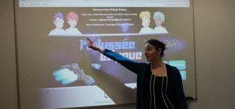 La majorité des étudiants choisissent le personnage de la fille aux cheveux roses pour le serious game "Odyssée", projet de Judith Vari.