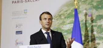Emmanuel Macron expose sa vision de Paris-Saclay, mercredi 25 octobre 2017.