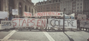 Manifestation des étudiants en STAPS du 9 avril 2014 © BDE STAPS Lille 2 