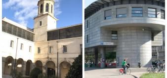 Les universités de Montpellier (à gauche) et de Lyon 1 (à droite).