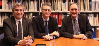 Khaled Bouabdallah, Gérard Blanchard et Jean-Loup Salzmann ont été élus au bureau de la CPU en 2012, réélus en 2014