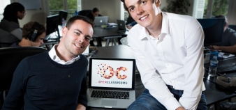 Pierre Dubuc et Mathieu Nebra, co-fondateurs d'OpenClassrooms