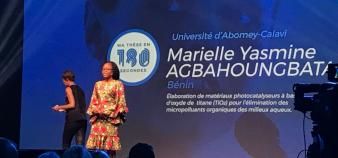 Marielle Yasmine Agbahoungbata est doctorante en chimie à l’Université d’Abomey-Calavi