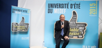 Le président du Medef, Pierre Gattaz, a signé avec la CPU, la CGE et la Cdefi un pacte pour l'enseignement supérieur