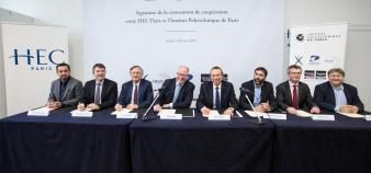 Jeudi 21 février 2019, HEC Paris et les cinq écoles fondatrices de l’Institut Polytechnique de Paris ont officialisé leur coopération.