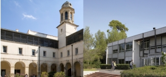 Les universités Montpellier 1 (à gauche, © Hugues Desmichelle) et Montpellier 2 (à droite, © UM2) doivent fusionner en  janvier 2015.