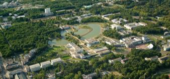 Vue aérienne de l'université d'Orléans