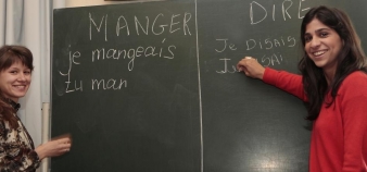 Un cours de remise à niveau en orthographe pour les étudiants étrangers à l'Institut catholique de Paris // ©p.delance