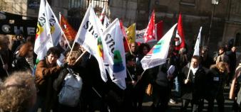 Manifestation devant le ministère - loi ESR - Cneser - 19/02/13 - ©Florian Reynaud