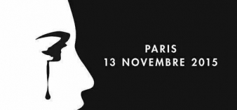 Visuel qui circule sur les réseaux sociaux en hommage aux victimes des attentats du 13 novembre 2015.
