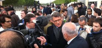 Vincent Peillon lors de l'hommage à Jules Ferry, le 15 mai 2012 