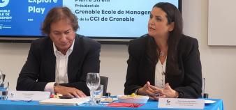 Pierre Streiff, président de la CCI de Grenoble et de GEM et Fouziya Bouzerda, directrice générale de GEM depuis le 1er septembre.