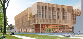 Maquette du futur bâtiment de Télécom ParisTech à Saclay