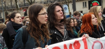 Manifestation du 9 mars 2016 contre le projet de loi El Khomri à Paris.