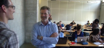 Hubert Javaux, directeur de Sapiens, lors de la formation des doctorants de Sorbonne Paris Cité à la pédagogie universitaire ©S.Blitman - octobre 2014