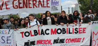 Manifestation étudiante du 1er mai 2018, Tolbiac, Paris 1.