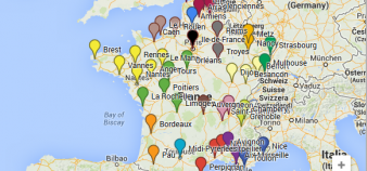 Universités - Ecoles - Carte de France des regroupements universitaires - été 2014