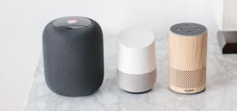 Le HomePod d'Apple, Google Home et Alexa sont quelques-uns des assistants vocaux disponibles aujourd'hui.