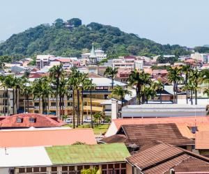 Cayenne, la capitale de la Guyane française.