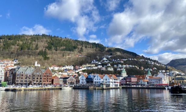 Ville de Bergen en Norvège