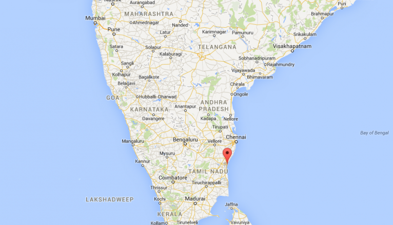 Pondichéry - Carte Google Maps