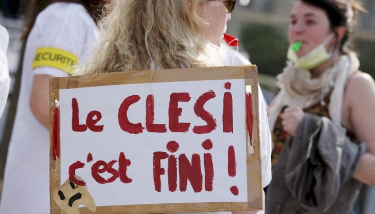 Les étudiants et professionnels de santé en marche contre le Clesi/ESEM (ici, une manifestation en 2014).