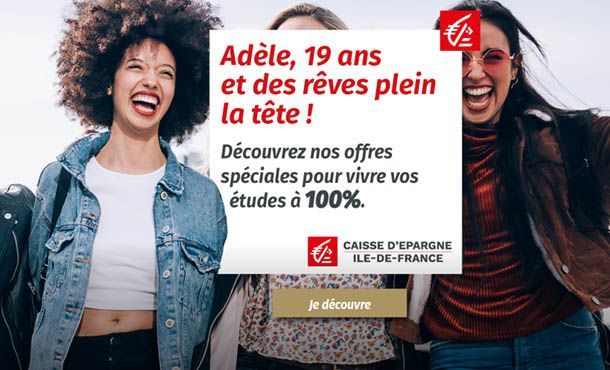 Études, emménagement, mobilité… la Caisse d'Épargne Île-de-France vous accompagne dans tous vos projets ! - L'Etudiant