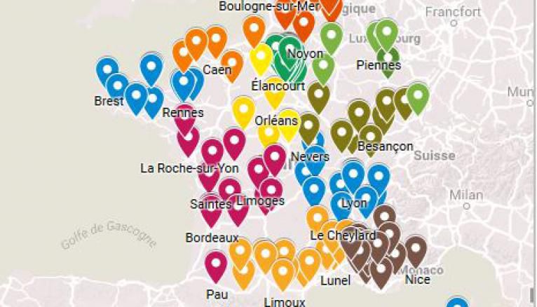 Numérique : la carte de France des formations sans le bac.