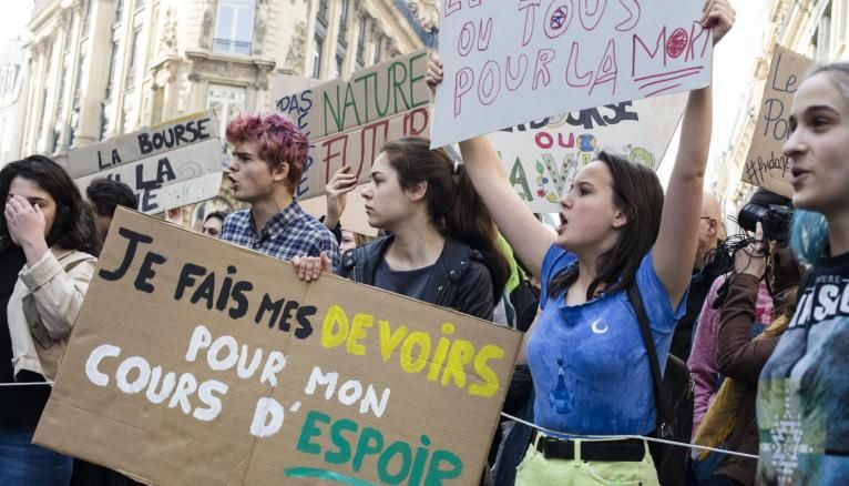 Marche des étudiants pour le climat