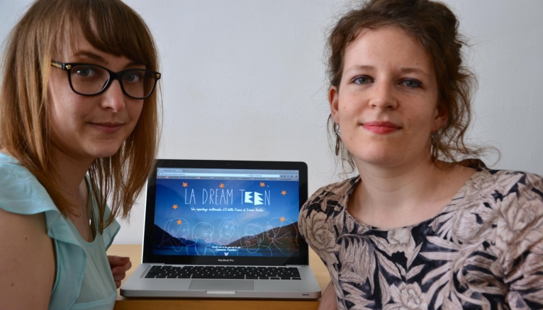 Estelle Faure (à gauche) et Emma Roulin, ont raconté les initiatives de 5 jeunes citoyens européens pour changer le monde dans un webdocumentaire.