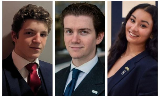 De gauche à droite : Antoine, Florian et Lucie