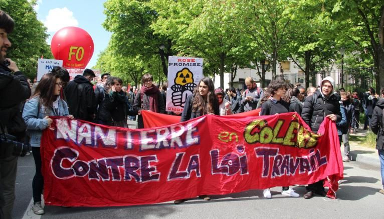 Manifestation contre la loi Travail, le 28 avril 2016, à Denfert, Paris.