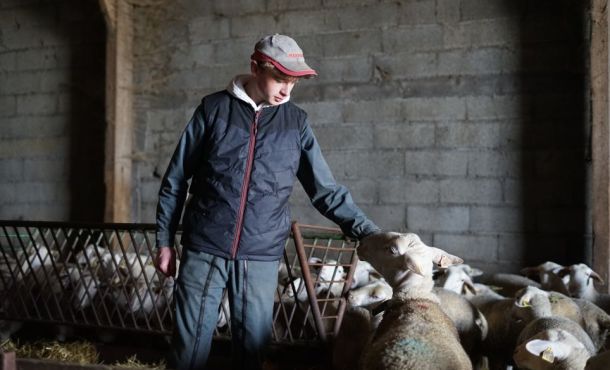 Antoine, 17 ans, est en terminale STAV au lycée agricole de Figeac.