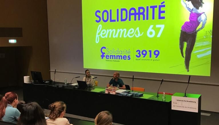 IEP Sciences po Strasbourg sensibilisation violences sexistes et sexuelles Solidarité femmes 67
