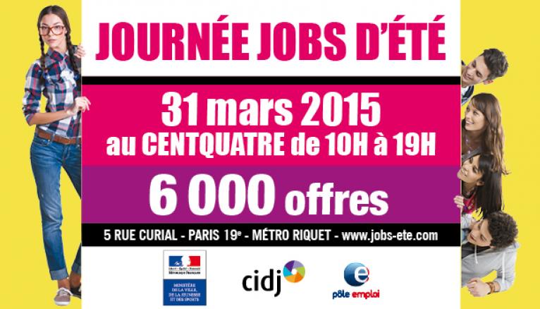 La 22e "Journée Jobs d’été" organisée par le CIDJ se déroulera le 31 mars 2015, à Paris