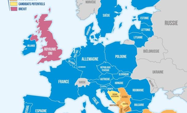 La carte de l’Union européenne