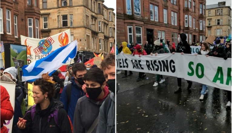 Les militants se sont rassemblés les 5 et 6 novembre dans les rues de Glasgow pour faire entendre leur voix.