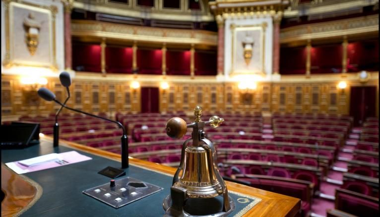 L'hémicycle du Sénat, à Paris.