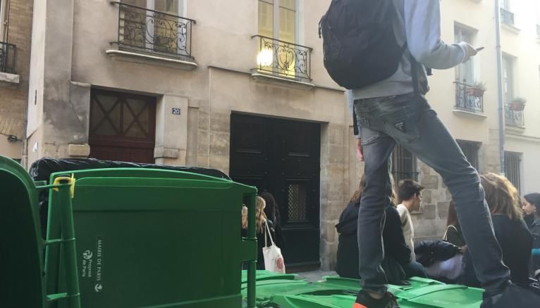Blocage du lycée Fénelon à Paris, jeudi 21 septembre 2017