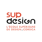 Logo SupDesign, l’École supérieure de Design.corsica